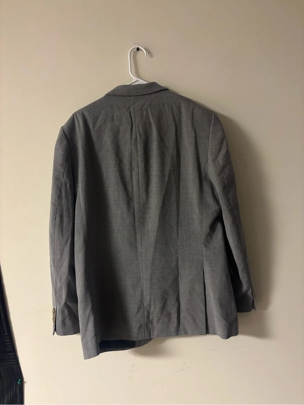 J.Crew 42R Gray 100% Wool Blazer Sport Coat Tailored Business Jacket